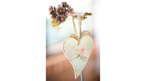 Fa francia szív 8*10cm 4383