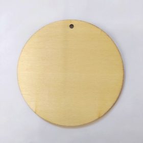 Fa dísz / tábla / kör / lap 9cm 4401