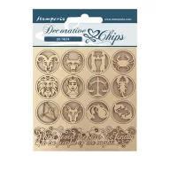 SCB114 - Chipboard 14x14 cm- Alkímia symbols