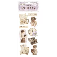   DFLRB205 - Rub-on cm 10,16x21,6 - Quiet Days vintage treasures