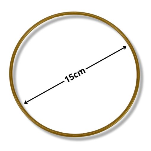 Fém karika arany 15cm 4529G