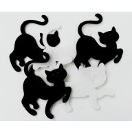 Filcfigura cicák, 5b/cs, kb.6cm 25151 – kreatív dekorációhoz