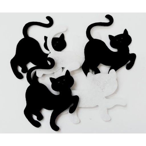 Filcfigura cicák, 5b/cs, kb.6cm 25151 – kreatív dekorációhoz