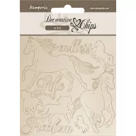 SCB261 - Chipboard cm 14x14 - Silent Sea horses