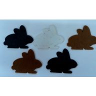 Filcfigura húsvéti nyuszik 5db/cs, kb.6cm 23240 – kreatív dekorációhoz