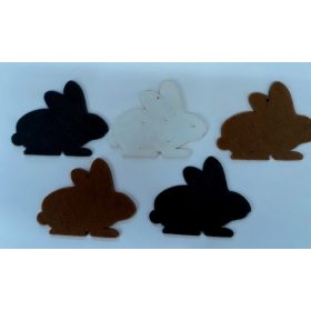 Filcfigura húsvéti nyuszik 5db/cs, kb.6cm 23240