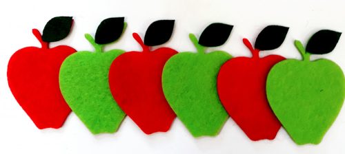 Filcfigura almák 6db/cs, kb.5cm 23228