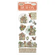 DFLRB199 - Rub-on cm 10,16x21,6 - Furry Friends houses