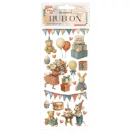 DFLRB215 - Rub-on cm 10,16x21,6 - Family party