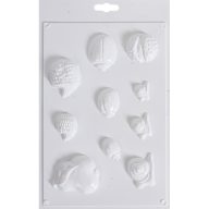 Gipszkiöntő forma 29 x 18 cm, kerti állatok