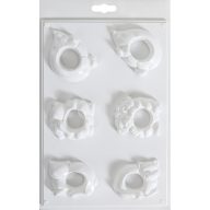 Gipszkiöntő forma 29 x 18 cm, állatos képtartó