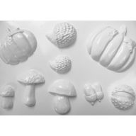 Gipszkiöntő forma, normál - Tök, makk, sünik