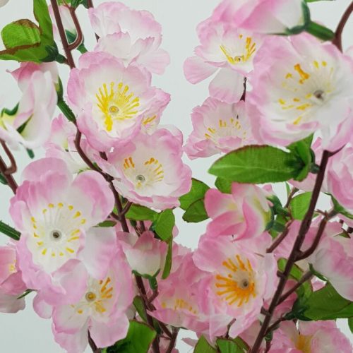 Selyemvirág, szálas - Barackág, szálas, 63cm - rózsaszín cirmos 50-1209rszc