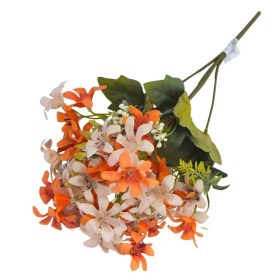   Selyemvirág csokor -Dalmát harangvirág fehér-barack 50-1599FB