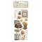 DFLRB115 - Rub-on cm 10,16x21,6 - Golden Harmony suitcase and cage