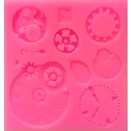 Szilikon öntőforma - Fogaskerekek 8,2*8,6 cm 35199 – kreatív hobby projektekhez