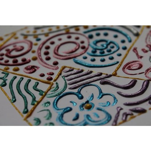 Pentart 3D dekortoll 30ml - Ezüst 33852 – kreatív festéshez