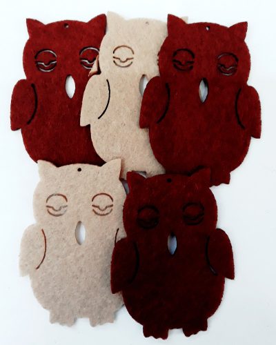 Filcfigura bagoly, 5b/cs, kb.6cm, 23223