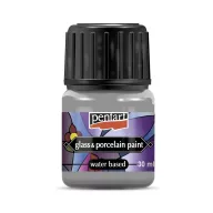 Pentart üvegfesték / porcelánfesték 30ml - Ezüst 21349 – kreatív festéshez
