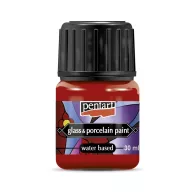 Pentart üvegfesték / porcelánfesték 30ml - Piros 21337 – kreatív festéshez