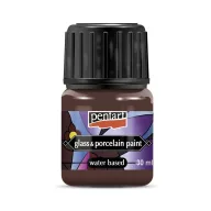 Pentart üvegfesték / porcelánfesték 30ml - Barna 21340 – kreatív festéshez