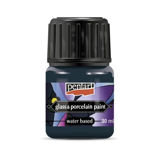 Pentart üvegfesték / porcelánfesték 30ml - Türkizkék 21344 – kreatív festéshez