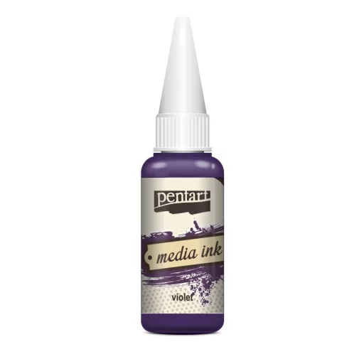 Pentart Média tinta, alkoholos 20ml -  Lila 21023 – kreatív festéshez
