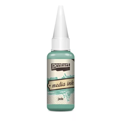 Pentart Média tinta, alkoholos 20ml -  Jadekő 21038 – kreatív festéshez
