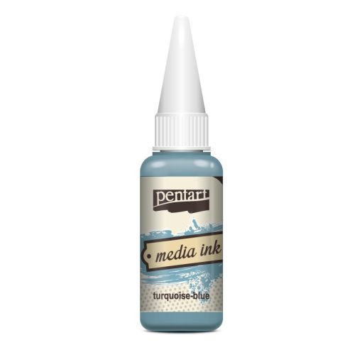 Pentart Média tinta, alkoholos 20ml -  Türkizkék 21041