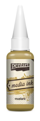 Pentart Média tinta, alkoholos 20ml -  Mustár 21010