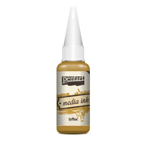 Pentart Média tinta, alkoholos 20ml -  Karamell 21027 – kreatív festéshez