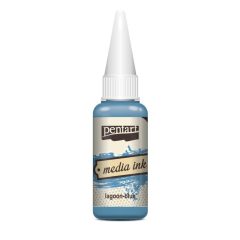 Pentart Média tinta, alkoholos 20ml -  Lagúnakék 21044