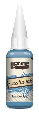 Pentart Média tinta, alkoholos 20ml -  Lagúnakék 21044