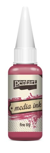 Pentart Média tinta, alkoholos 20ml -  Tűzliliom 21016