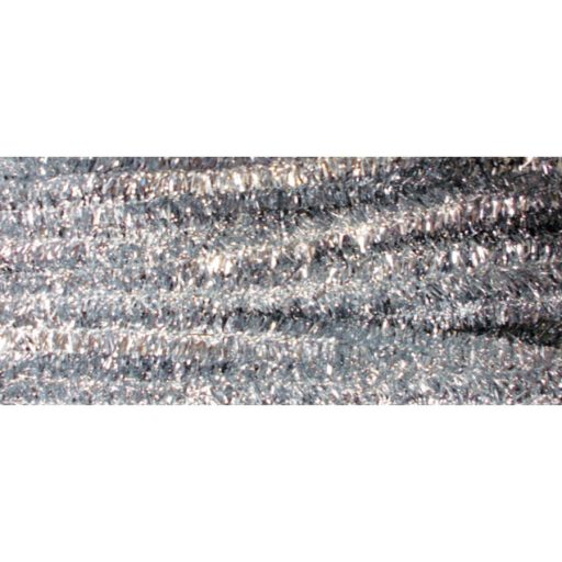 Zsenília drót 30 cm, 10/cs  - Metál ezüst – kreatív hobby projektekhez és dekorációhoz – Papelito.hu