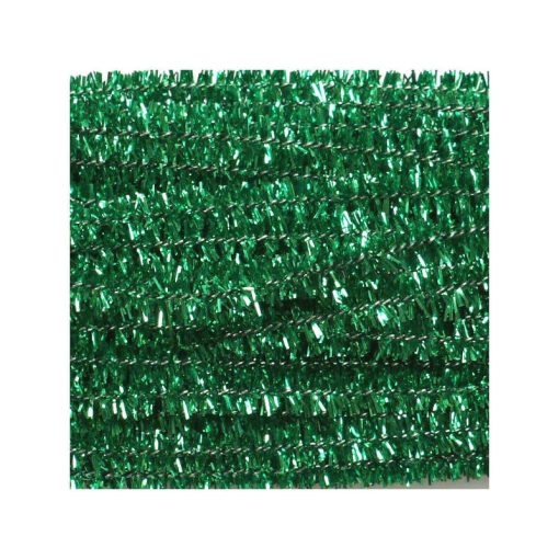 Zsenília drót 30 cm, 10/cs  - Metál zöld 25600
