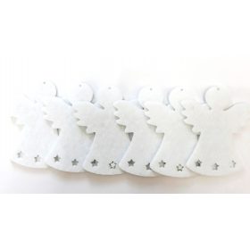 Filcfigura, angyal csillagos 5-6cm, 6db/cs, 23281