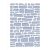 Stencil / Sablon HDS15-055 15*20cm*0,1mm Kőfal