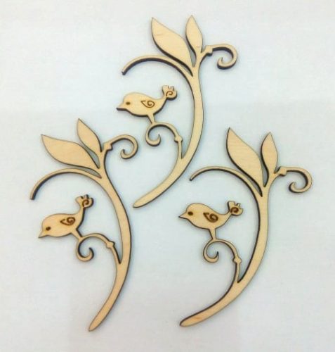 Fa ágon ülő madárkák 10 cm, 3/cs 5418