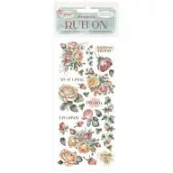 DFLRB166 - Rub-on cm 10,16x21,6 - Venice City of Art roses