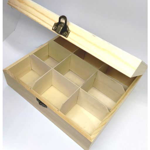 Teafilter tartó 9 rekeszes, 22*19*7 cm 5804 – Díszíthető alapanyagok