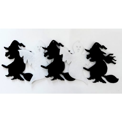 Filcfigura boszi és szellem 5db/cs, kb.6cm 23237 – őszi dekorációhoz