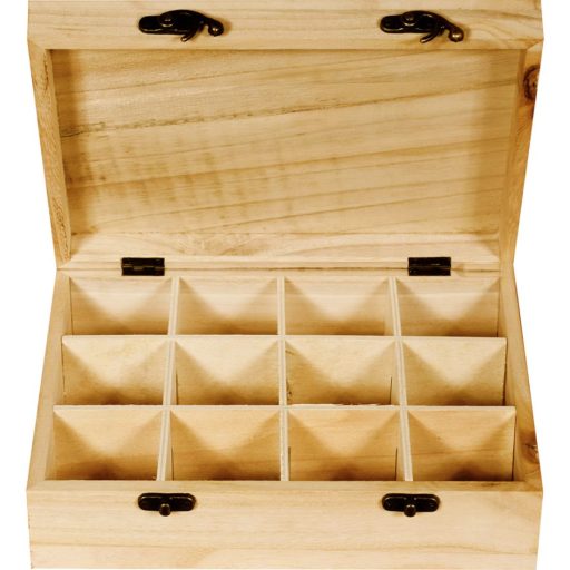 Teafilter tartó 12 rekeszes 26*21*8 cm 5806 – Díszíthető alapanyagok