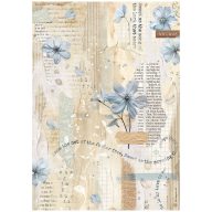   DFSA4861 - A4 rizspapír csom. - Create Happiness Secret Diary blue flower