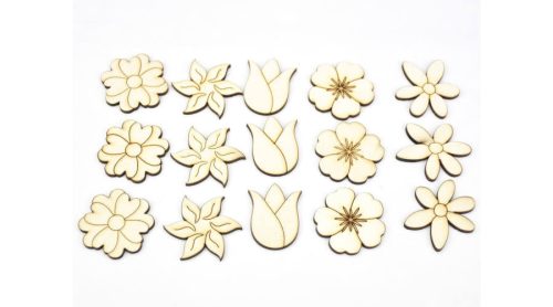 Fa virágok 5 féle, kb. 4cm 15db/cs 5820