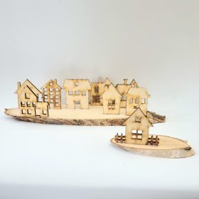 Fa házikók 5cm 9db/cs 5824