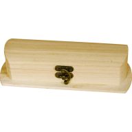 Fa tolltartó, zárható, peremes 19x5x8 cm 5897 – Díszíthető alapanyagok