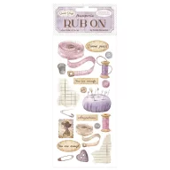 DFLRB204 - Rub-on cm 10,16x21,6 - Quiet Days sewing