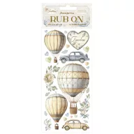DFLRB163 - Rub-on cm 10,16x21,6 - Timeless air balloons