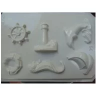 Gipszkiöntő forma, normál - Világító torony,kicsi